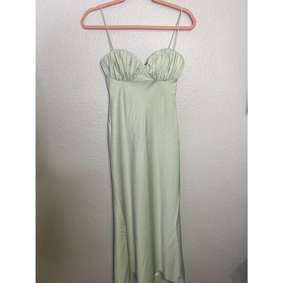 MISHA Casandra Midi Dress Seafoam 0 - Picture 4 of 10